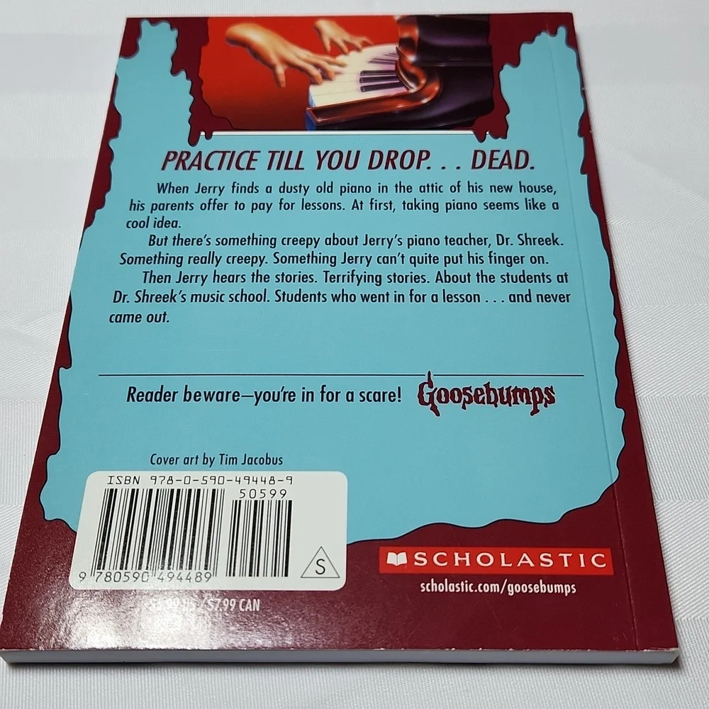 Scholastic Goosebumps Book -- Piano Lessons Can Be Murder - Picture 2 of 7